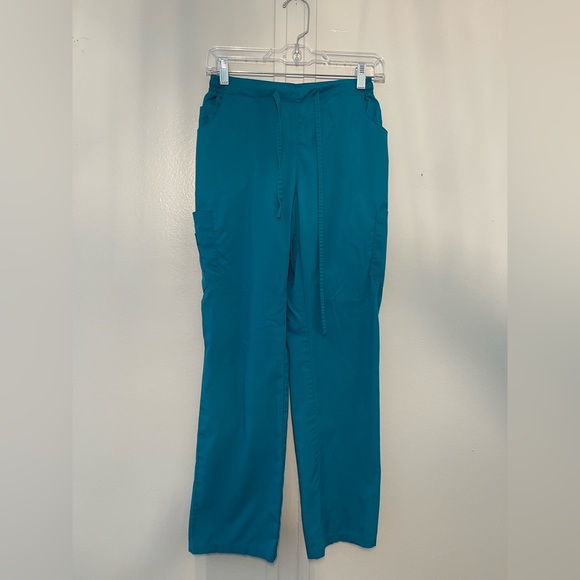 Turquoise Dagacci Scrub Set Size Xs extra small like new - Picture 2 of 2